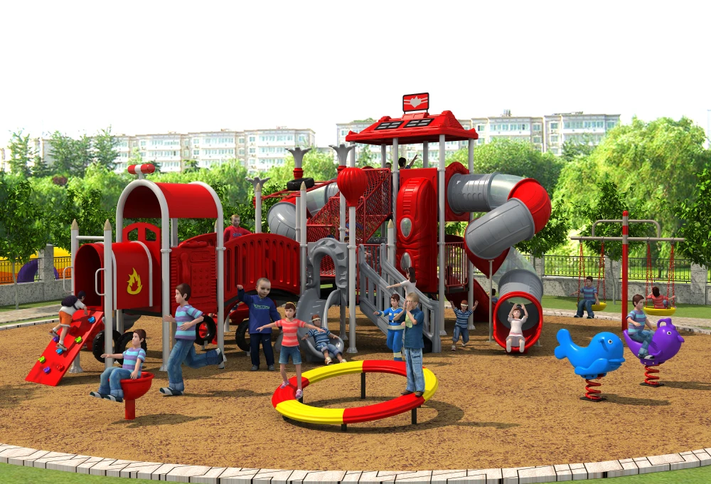 CE ISO TUV professional EXPORTED outdoor playground garden slide fire control type amusement play structure YLW-OUT171032 | Спорт и