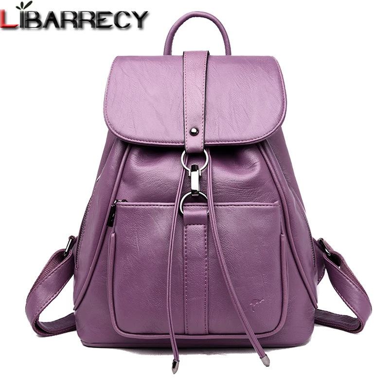 

Fashion Women Backpack Famous Brand Leather Backpack Female Large Capacity Bookbag Designer Shoulder Bags for Women 2018 Mochila