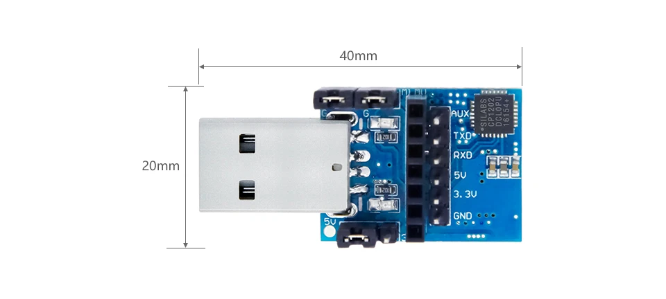 2 шт./лот E15-USB-T2 USB-TTL тестовая плата используется для 3,3 В или 5 в UART беспроводной модуль последовательного порта