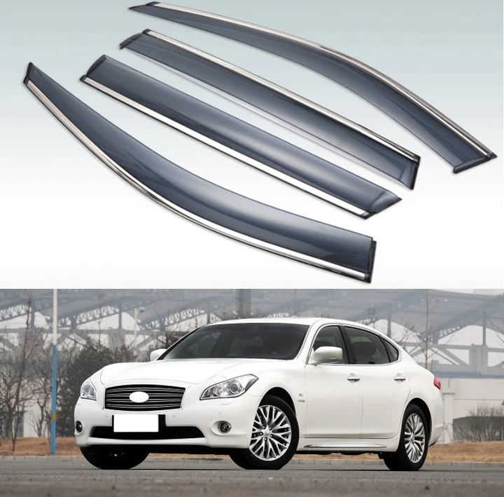 Для Infiniti M37 M25 M56 M Class Q70 Y51 2011 2019 пластиковый внешний козырек вентиляционные Шторы