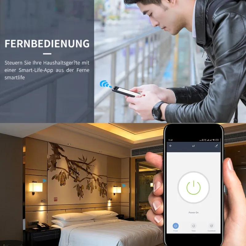 Умная вилка wifi умная розетка конвертер интеллектуальный пульт дистанционного управления время работы штепсельная вилка стандарта ЕС для