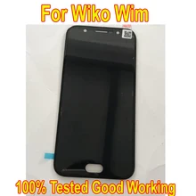 Хороший рабочий стеклянный датчик для Wiko Wim Сенсорная панель экран ЖК-дисплей дигитайзер сборка Замена телефона черный