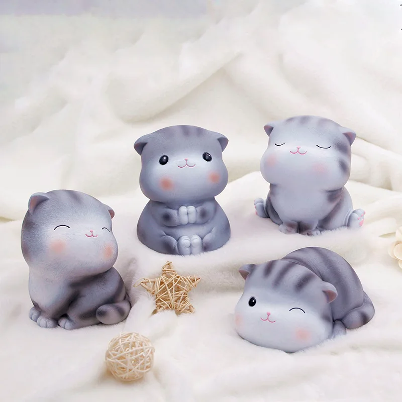 

New Japan Kawaii Cat Miniature Terrarium Figurines Ornaments For Home Decoration Creative Japanese Anime Pvc Figure Home Decor