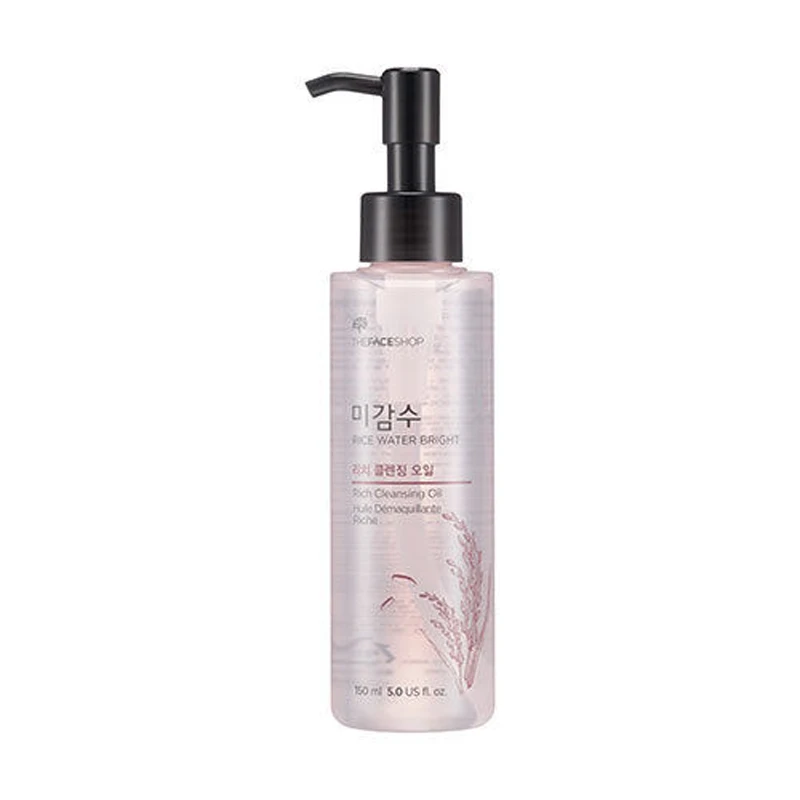 Cleansing Rich Oil The FACE Shop рисовая вода яркое очищающее насыщенное масло 150 мл средство для снятия макияжа Увлажняющая сыворотка очищающее масло для лица корейская косметика - Цвет: Cleansing Rich Oil