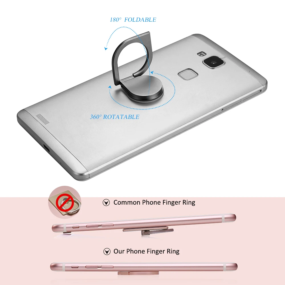 Powstro 3 в 1 гироскоп 360 градусов металлический палец кольцо держатель для IPhone 7 6 samsung планшет ручной Спиннер мобильный телефон подставка держатель
