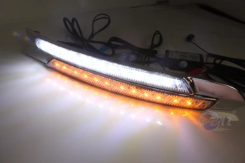 

Car Flashing 2Pcs DRL For Nissan Altima Teana 2008 2009 2010 Daytime Running Lights fog lamp cover 12V Daylight with turn signal