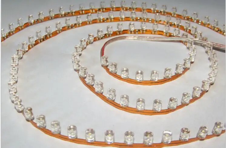 

free shipping 5mm Dip LED Side View Flexible LED Strip DC12V 300led/5M Advertising lighting light box