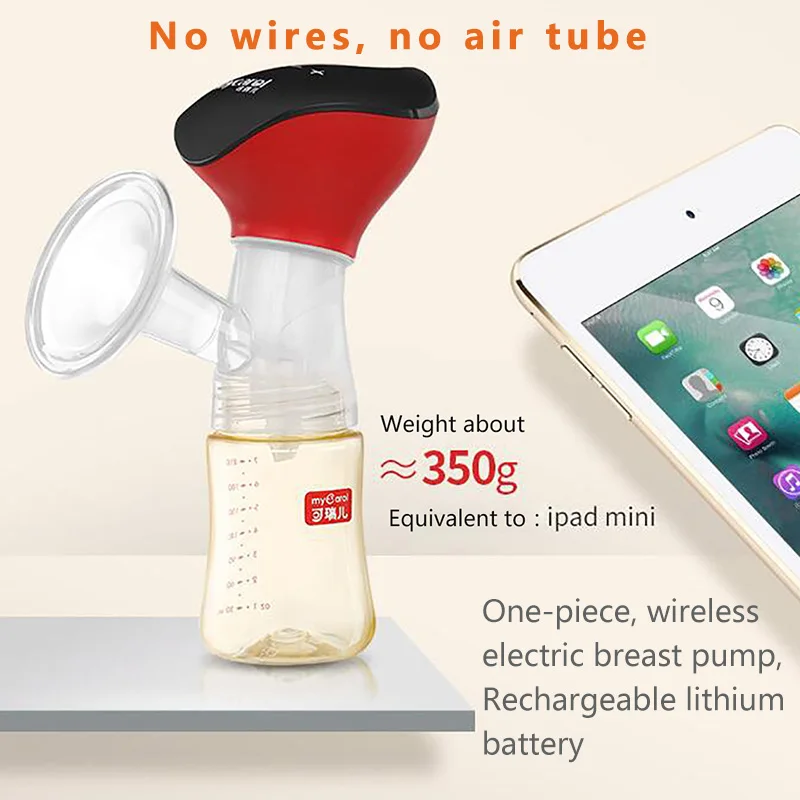 MyCarol Electric Breast Pump Integrated Rechargeable Lithium Battery Without Wire Airless Tube Breast Pump Breast Milk Storage