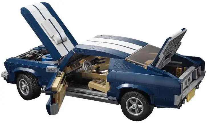 Ford Mustang Technic, серия гоночных автомобилей, сборные блоки, кирпичи, светящиеся игрушки, горячая Распродажа