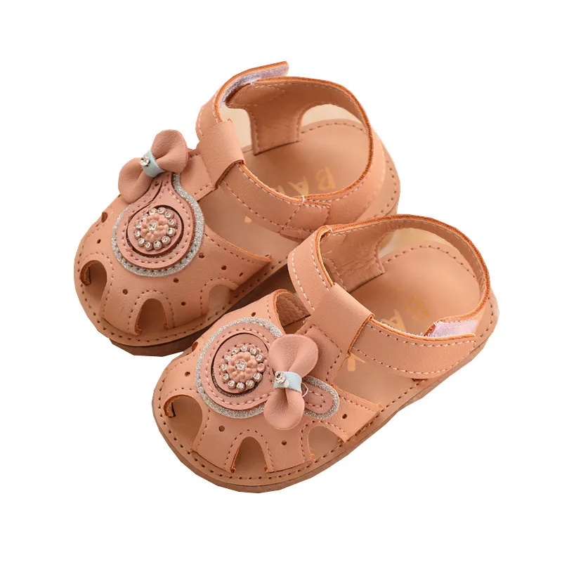 

Summer Girls Sandals Baby Girls Shoes PU Leather Pre-walkers Princess Soft Soled Children Shoes First Walkers Sandalen