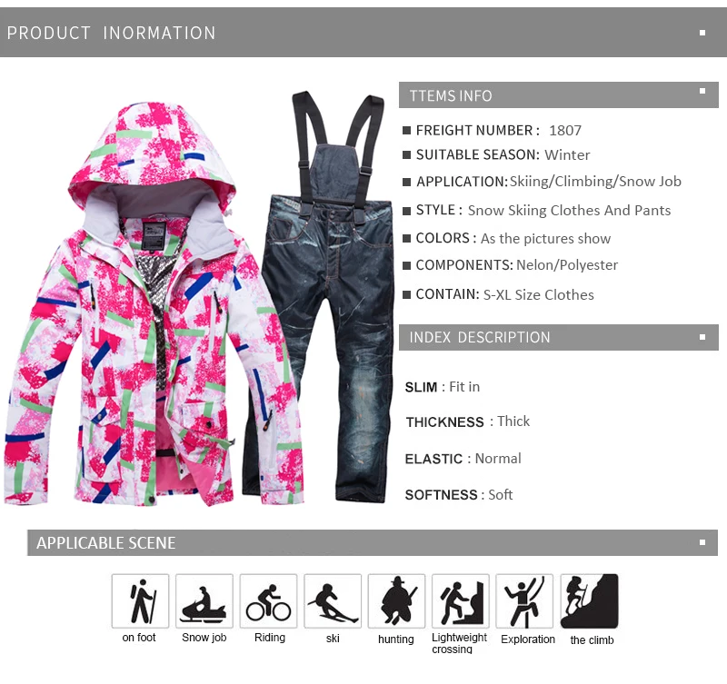 2018 WELIVENICE зимняя розовая лыжная куртка лыжный костюм зимняя одежда ветрозащитная непромокаемая одежда и брюки сноуборд ets