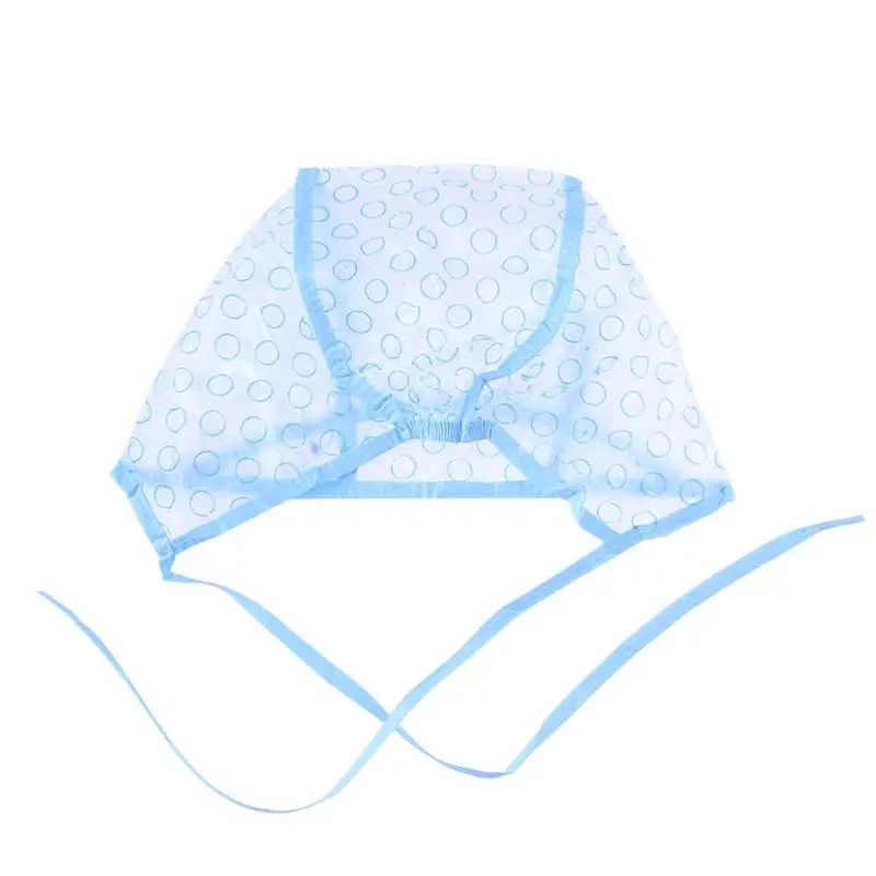 

Reusable Plastic Holes Hat for Hair Highlight Coloring Tools with Hook Professional Salon Hair Dyeing Color Painting Cap