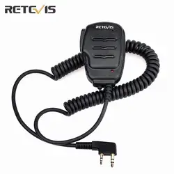 Retevis RS-111 2PIN удаленного Динамик микрофон для Kenwood Retevis H777 RT21 RT5R для Baofeng UV5R двухстороннее радио C9052A