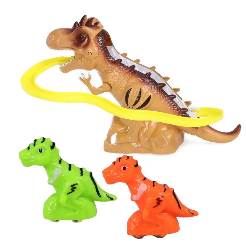 

Educational Toy Electric Dinosaur Playground Slide Rail Trains Toys for Kids Toddlers (Random Color)