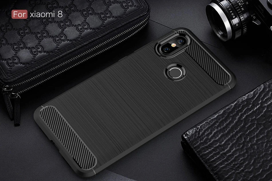 Soft Silicon Case for Xiaomi Mi8 Coque Carbon Fiber Anti Knock Phone Cover for Xiaomi Mi A1 Pocophone F1 Mi6 Note 2 5S Plus Case (10)