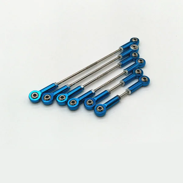 

4PCS M3 Ball Head Pull Rod Assembly Steel Ball Joint Steering Tie Rod Linkage Links for RC Car/Airplane Connector Parts