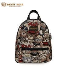 Danny Bear маленькие женские рюкзаки для девочек-подростков милые back pack сумки для школы/покупки студент повседневная мода Kawaii путешествия Сумка