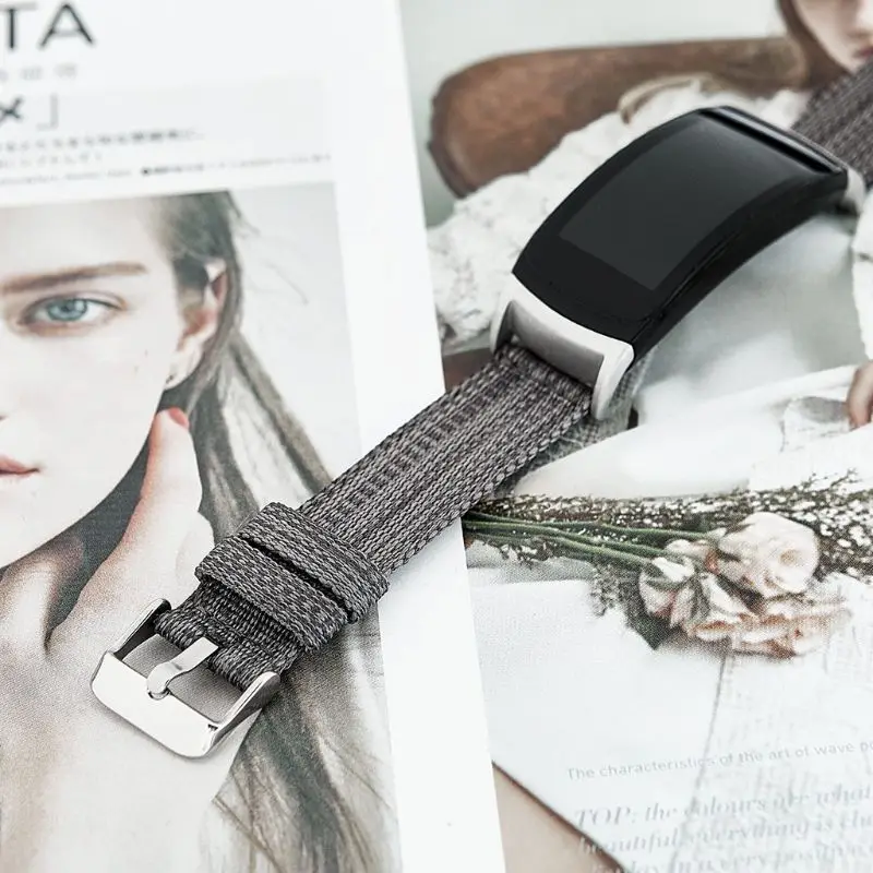 Ремешок нейлоновый для Samsung Gear Fit 2 Pro R360 R350 R365 сменный спортивный смарт браслет