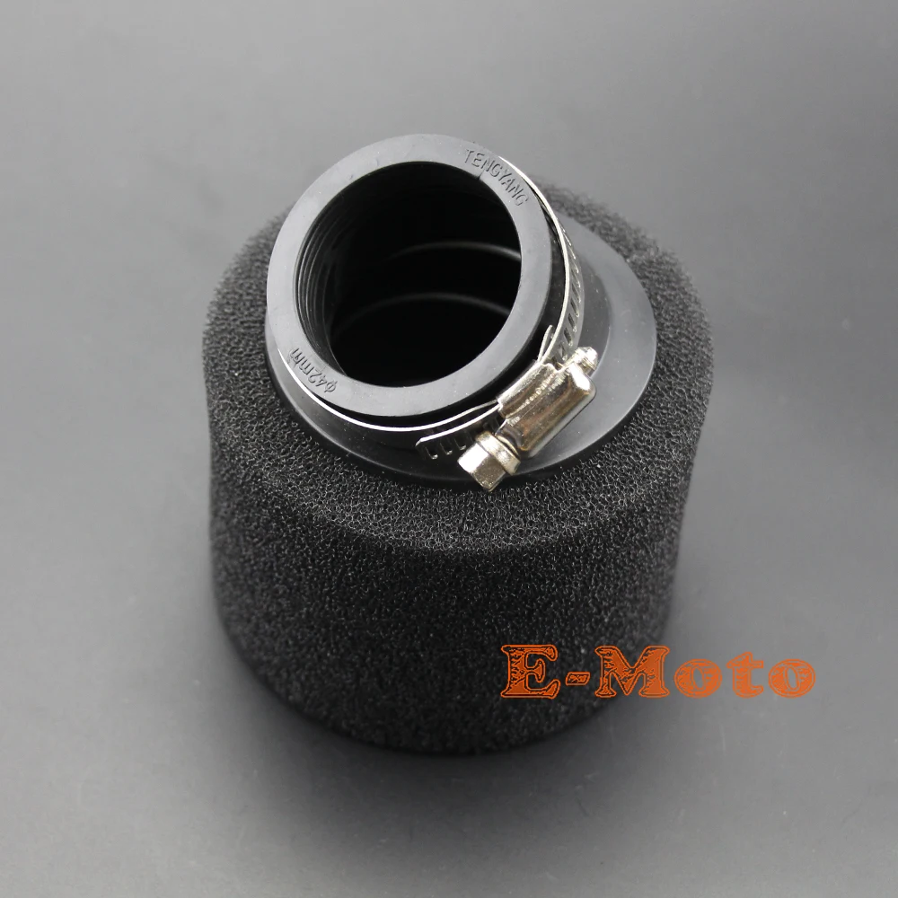 42mm Dual Foam Air Filter Fit 125 150 200cc Dirt Bike ATV Quads Taotao