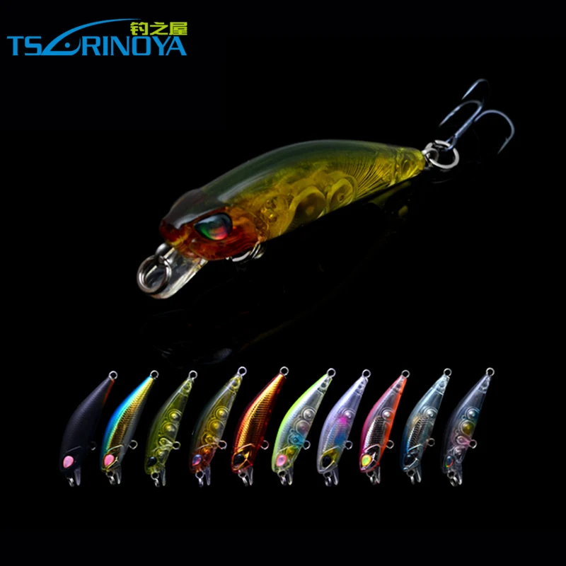 Trulinoya Free Shiping New 10 Colors DW29 42mm/2.8g Fishing Hard Bait with 14# BKK Hooks Mini Minnow Fishing Lures