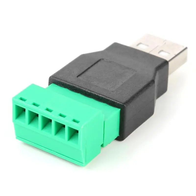 USB2.0 штекерным 5pin винтовой клеммный разъем Apdater с щит разъем