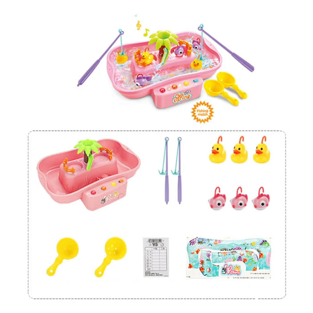 Brinquedos para Crianças Bandeja de Pesca Água Luzes Música Elétrica Rotativa Multi-funcional Hidrodinâmico Ciclo 10 High Quality Brinquedos e hobbies