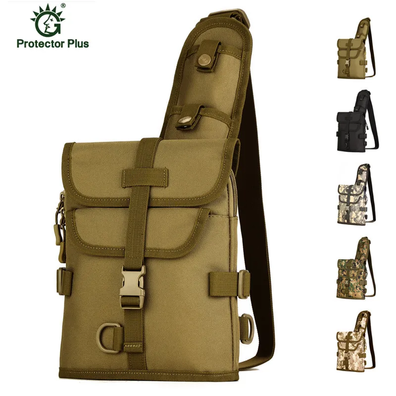 Campe оборудования Сумка Молл одного плеча мешок нагрудная Сумка военный, камуфляжный, армейский сумка F48