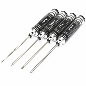 

Proskit Tools Destornillador 2 Sets/lot _ 4pcs Metal Black Hss Hex Nut Head Screwdriver Tool Set 1.5mm 2.0mm 2.5mm 3.0mm