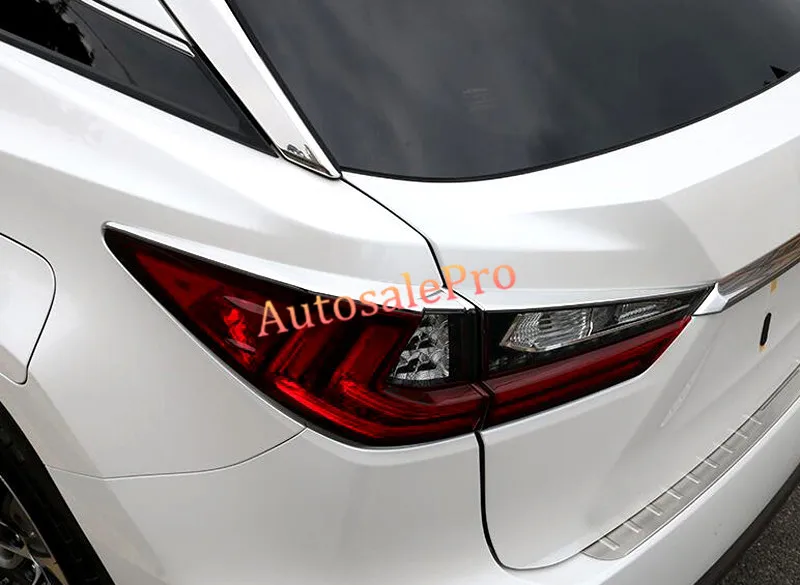 For LEXUS RX200t RX450h 2016 4pcs Chrome Matt Rear Light Tail Light
