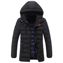 Зимний повседневный мужской жакет, парка из полиэстера, куртка с воротником-стойкой, мужская молния, карманы, мужские пальто casacos de inverno Masculino