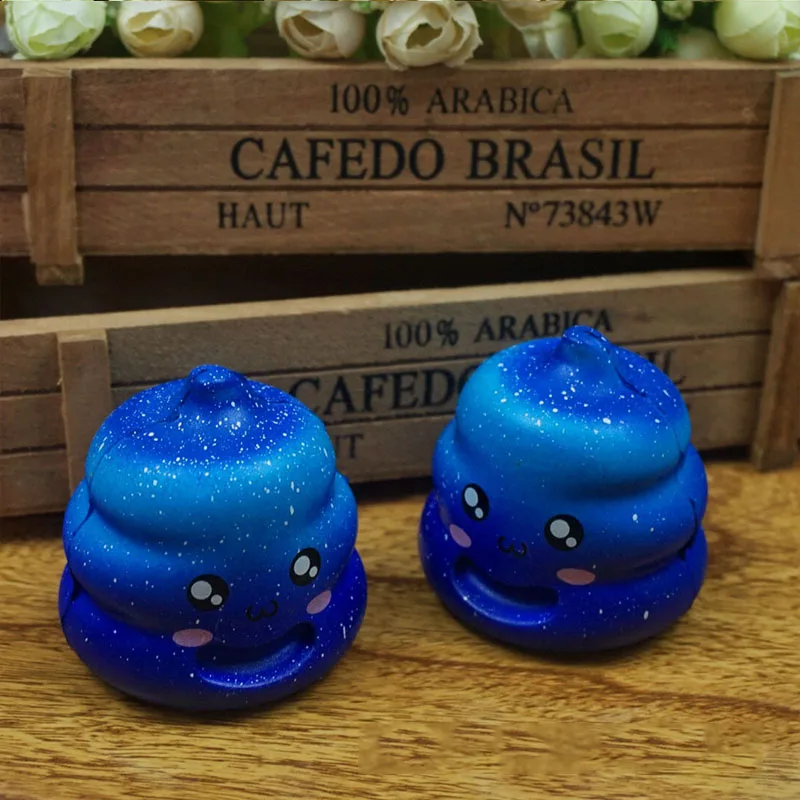 Сияющий говно милый мягкий изысканный Забавный Galaxy Poo ароматизированный мягкий Шарм медленно восстанавливающая стресс игрушка забавные антистрессовые игрушки подарок