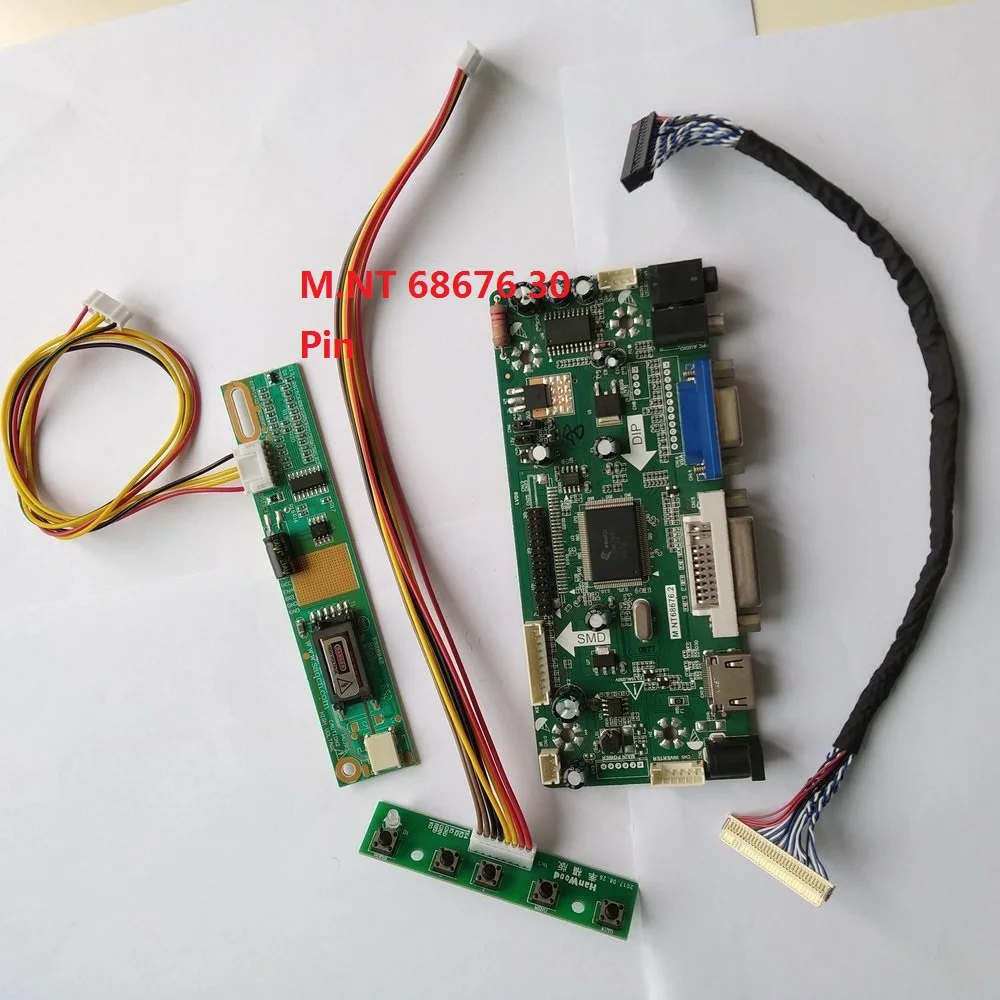 Для LP154W02-TLB2 платы контроллера 15," ЖК DVI 30pin LVDS мониторы комплект экран панели 1680 × 1050 VGA HDMI 1 лампы