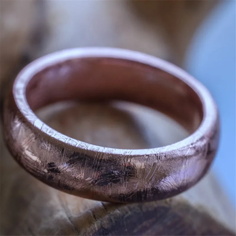 

Fashion 100% Genuine Natural Gibeon Rings Meteorite Moldavite One Rare Healing Ring AAAAA For Woman and Man Drop Shipping
