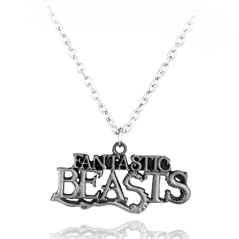 Classic Movie Fantastic Beasts Letter Logo Necklace Fantastic Beasts