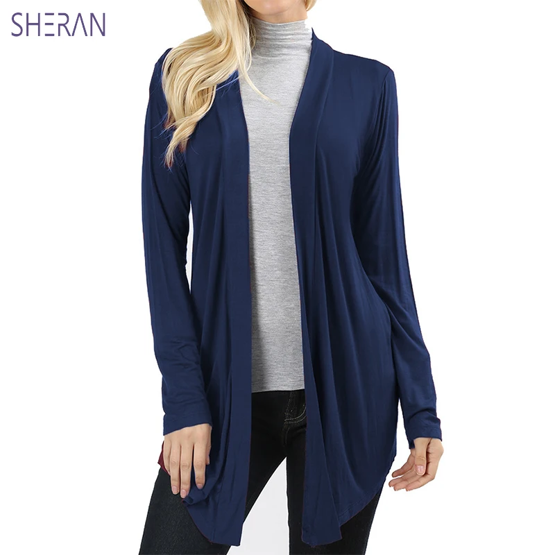 2018 модные Chaquetas Mujer Для женщин новый тонкий куртки Для женщин Длинные Нерегулярные летний Кардиган Верхняя одежда с длинными рукавами