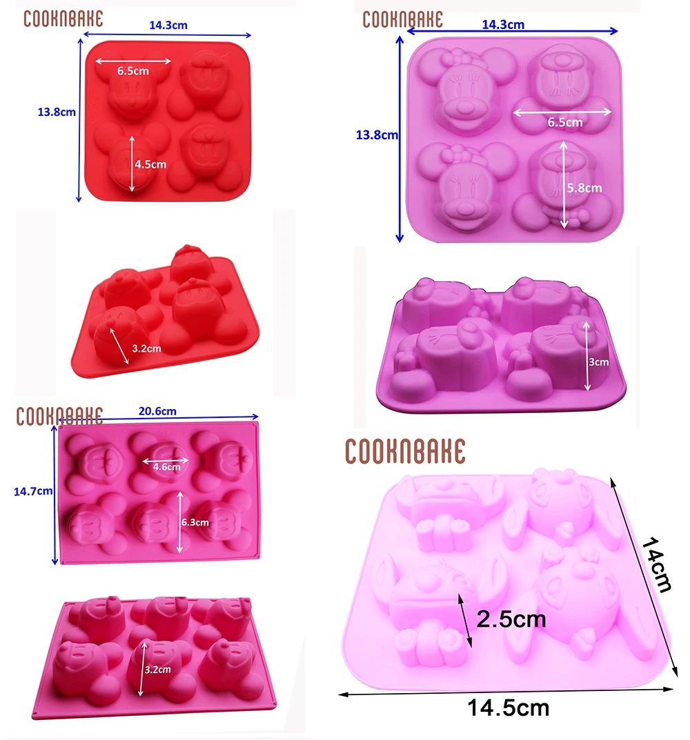 COOKNBAKE, силиконовая форма для торта, мыло, форма животного, пудинг, желе, форма, маленький торт, формы для выпечки, 3D, хлеб, выпечка, форма для украшения торта