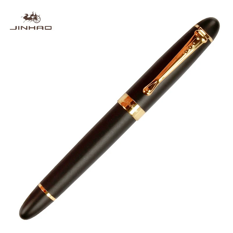 IRAURITA перьевая ручка Jinhao 450 металлические высококачественные чернильные ручки Caneta Tinteiro Pluma Fuente офисный подарок черный настраиваемый логотип - Цвет: 450moshahei