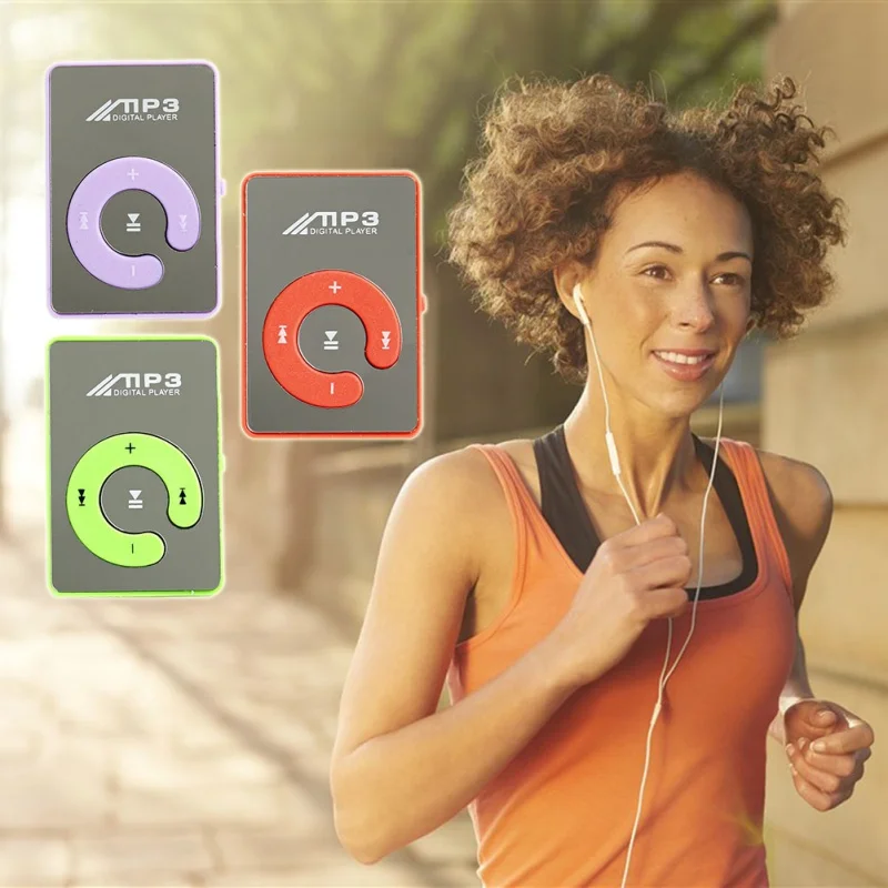MP3 медиаплеер Поддержка 16 Гб externa Micro SD для MP3/WMA Компактный и стильный с блестящим мини клипсой ЖК-экран
