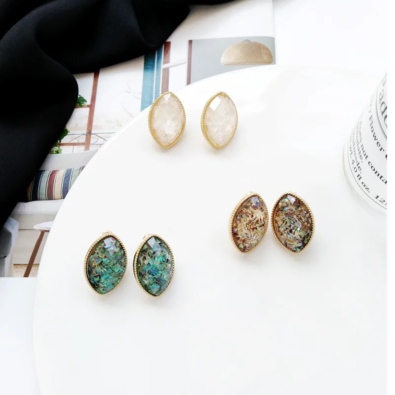 

Simple Multicolor Non Pierced Earrings Women Jacket Clip On Earring Geometry Clip Earrings Without Piercing No Hole Earing