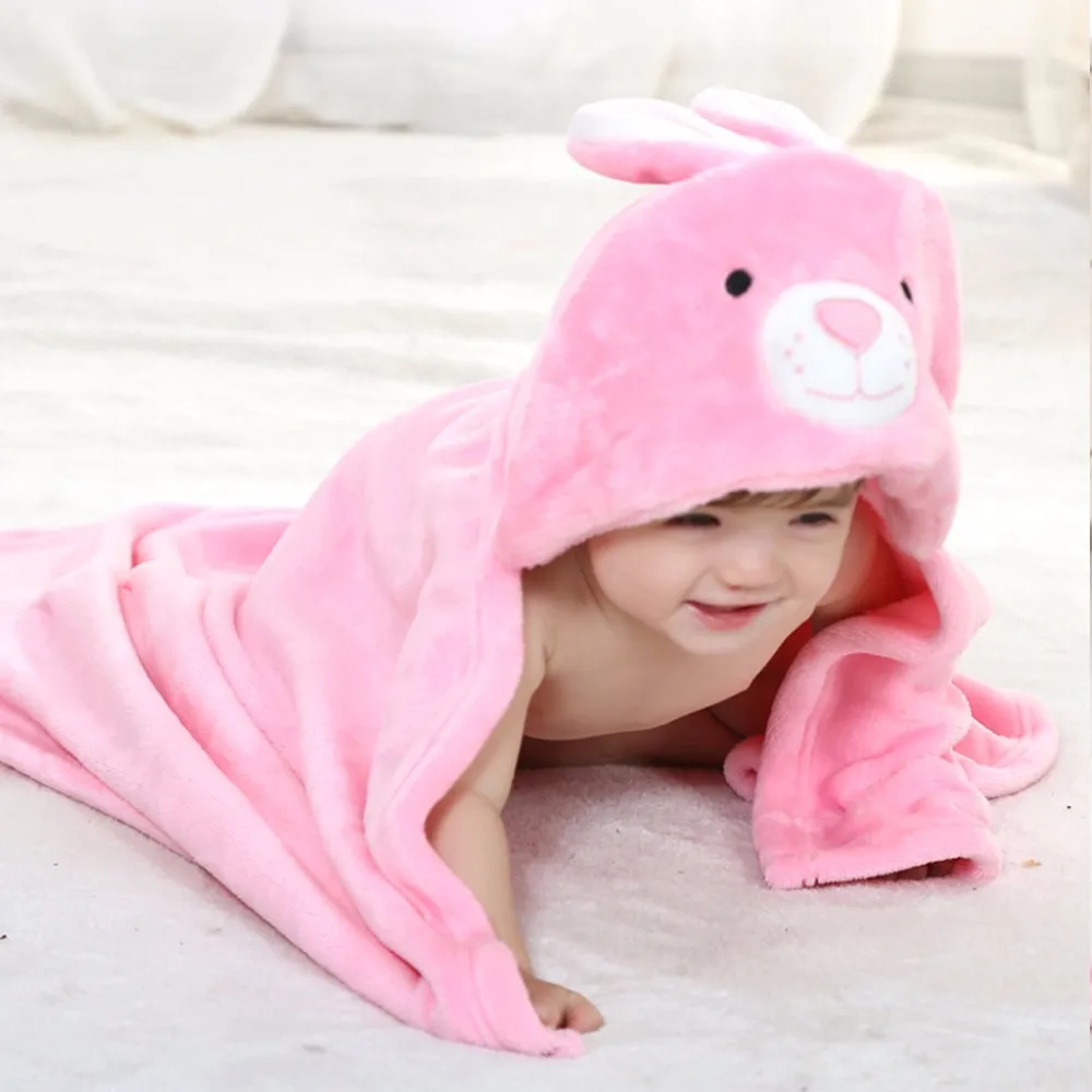 8 Types Animal Baby Hooded Bathrobe