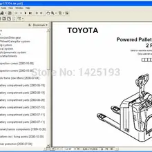 BT вилочный погрузчик каталог запчастей для Toyota