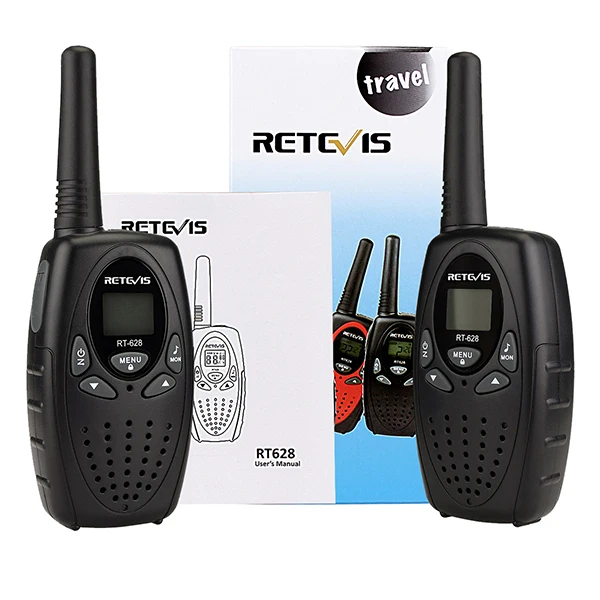 4 шт. Мини Walkie Talkie для детей 4 цвета Retevis RT628 0,5 Вт UHF PMR446 ЖК-дисплей Дисплей Портативный любитель двухстороннее игрушечные рации