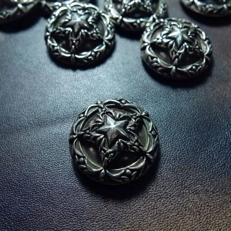 

1''(25MM) DIY Leathercraft Hardware 3D Western Texas Star Concho Johnleahter #OP-2603