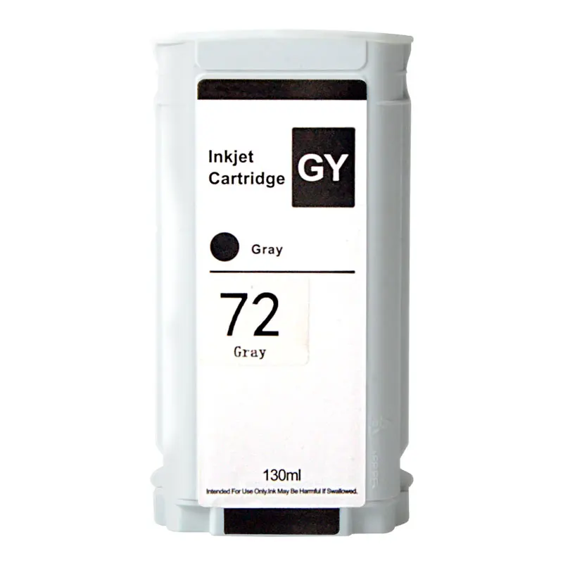 GY SAYA HP 72 Compatible Ink Cartridge 130ML For HP DesignJet T610 T770 T790 T795 T1300 T1100 T2300 Printer(PBK C M Y GY MBK - Цвет: GY