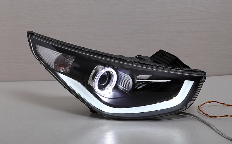 

Vland Car Head Lamp for IX35 Tucson LED Headlight 2010-2013 H7 BI Xenon Lens