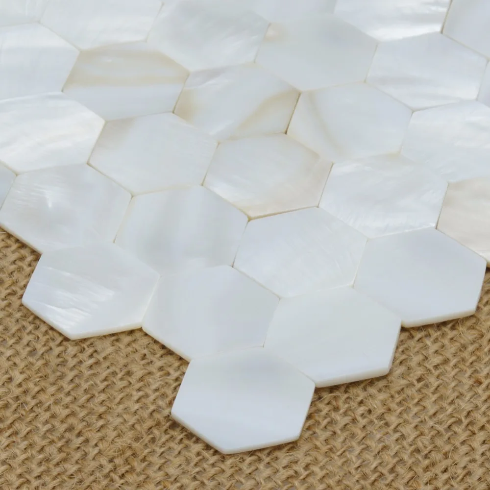 Плитка для речной кровати Backsplash мозаика из натуральных жемчужин и ракушек 12 х12