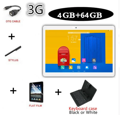 T805C новейший планшетный ПК 3g 4G LTE FDD Android 8,1 8 Восьмиядерный ОЗУ 4 Гб ПЗУ 64 Гб WiFi gps 10,1 'планшет ips экран 8 Мп+ подарок - Комплект: C