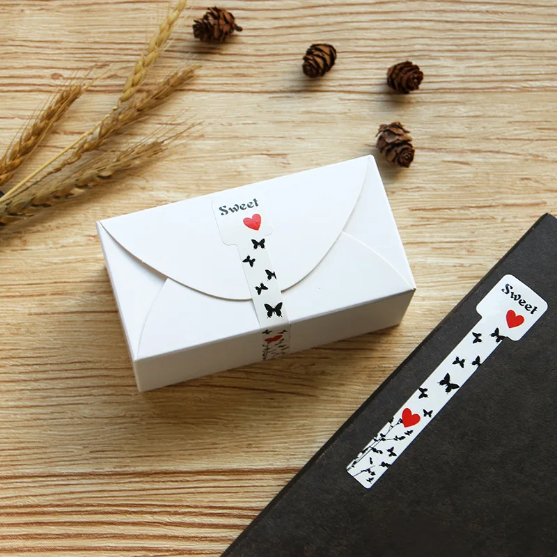 

Joylong Kawaii Stickers Scrapbooking Cute Sweet Butterfly Seal Sticker Pack DIY Baking Bag Decoration Toys For Children Box Deco