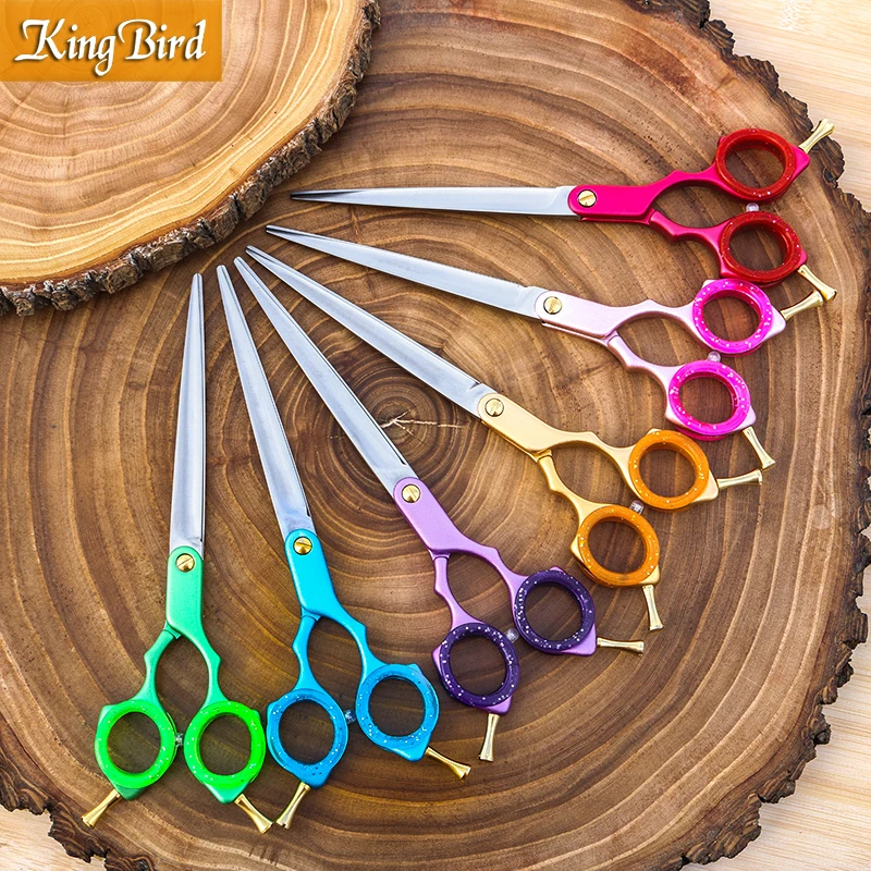

Professional Dog Grooming Scissors for Dogs Shears 7 Inch Dog Grooming Shears for Dogs Grooming Straight Super JP 440C Kingbird