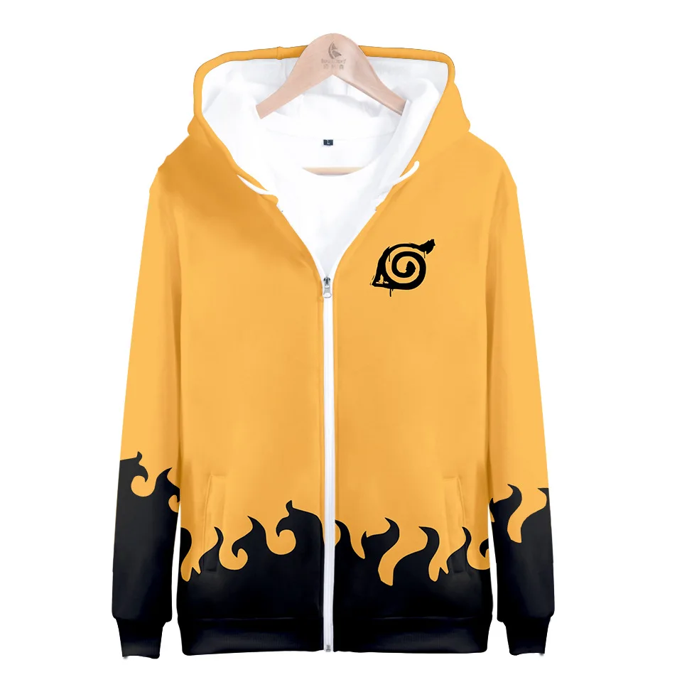 

Men women cosplay streetwear Newest Hoodies 3D Printed Anime Naruto Hoodie Sweatshirt hip hop tracksuit Zipper Hoodies coat
